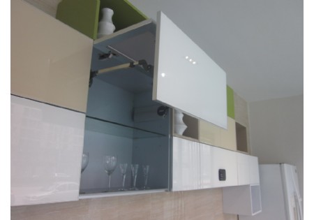 Unique Design Painting Flat Pack Fiber Kitchen Manufacturer (KC-1040) 