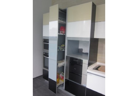 Unique Design Painting Flat Pack Fiber Kitchen Manufacturer (KC-1040) 