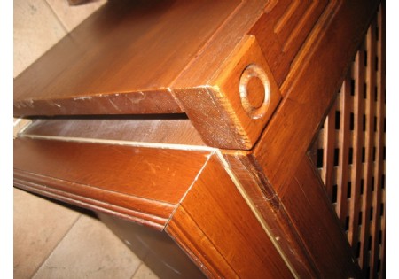 Solid Wood Furniture Fitted Kitchens China Upper Kitchen Cabinet (KC-4080)