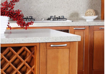 Solid Wood Island Design Furniture High End Kitchen Cabinet With Lazy Susan (KC-4090)
