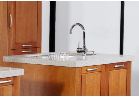 Solid Wood Island Design Furniture High End Kitchen Cabinet With Lazy Susan (KC-4090)