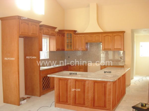 Top Solid Wood Kitchen Set Furniture