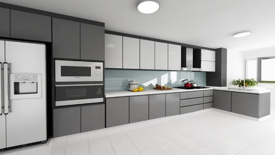 18mm Modular Mfc Cabinet Modern Kitchen